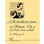 12 Sonatas for Flute and Basso Continuo, op. 3 Vol.2 No. 4-6.