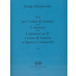 Trii per 3 corni di bassetto ovvero 3 clarinetti ovvero 2 clarinetti in Sib e corno di bassetto o fagotto o violoncello