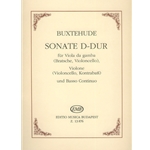 Sonate D-Dur fur Viola da gamba (Bratsche, Violoncello), Violone (Violoncello, Kontrabass) und Basso Continuo