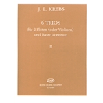 6 Trios fur 2 Floten (oder Violinen) und Basso Continuo Vol.2