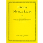 Musica Sacra Vol.III Canons, choral pieces for treble, male or mixed voices