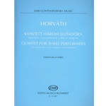 Quintet for three performers for clarinet (Sib) / bass clarinet, cello and piano