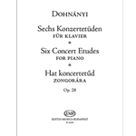 Six Concert Etudes for piano