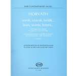 lines, words, letters... to poems by Parti Nagy for mezzo-soprano, violin and bassoon