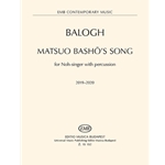 MATSUO BASHO'S SONG for Noh-singer with percussion (2019-2020)