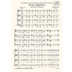 Nunc dimittis for mixed choir