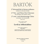 Level az otthoniakhoz 27 Two- and Three-Part Choruses for Children's and Women's Voices , Volume II, No. 1 (BB 111a, 1935)