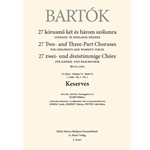 Keserves 27 Two- and Three-Part Choruses for Children's and Women's Voices , Volume VI, No. 1 (BB 111a, 1935)