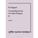 24 Violin Exercises Vol.2 in 24 tonalities, with accompaniment of a second violin