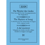 THE MASTERS OF SONG Vol.4 Works of Early Italian, French, English and German Masters for High Voice