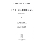 Six madrigals Vol.1