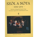 Szol a nota szine-java -45 Hungarian Songs Vol.4 Voice and violin part with piano accompaniment and indication of harmony