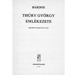 Thury Gyorgy emlekezete
