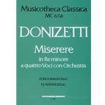 Miserere in re minore Vol.MC 6/1 a quttro voci con orchestra