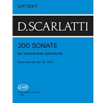 200 Sonate per clavicembalo (pianoforte) Vol.2 Parte seconda (No. 51-100)