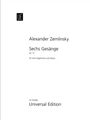 Six Songs Op.13 After Poems by Maurice Maeterlinck