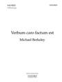 Verbum caro factum estVocal score