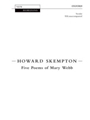Five Poems of Mary WebbVocal score