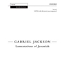 Lamentations of JeremiahVocal score