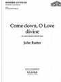 Come down, O Love divineVocal score