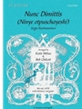 Nunc Dimittis/Ninye otpuschayeshiVocal score