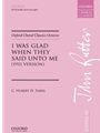 I Was Glad When They Said Unto Me - 1911 Version