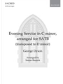 Evening Service in C minor - arranged for SATB (transposed to D minor)