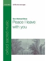 Peace I leave with youVocal score