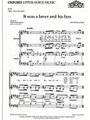 It was a lover and his lassVocal score