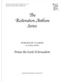 Praise the Lord, O JerusalemVocal score
