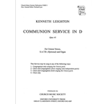 Communion Service in D Op. 45Vocal score