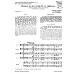 Rejoice in the Lord, O ye righteousVocal score
