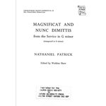 Magnificat and Nunc Dimittis (from Short Service in G minor)Vocal score
