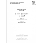O where shall wisdom be found?Vocal score