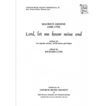 Lord, let me know mine endVocal score