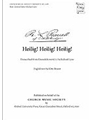Heilig, HeiligVocal score