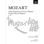 Nine Variations in D on a Minuet by Jean-Pierre Duport, K. 573
