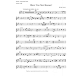 Have You Not Known (Instrumental Parts)