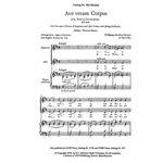 Ave verum Corpus, K.618 (Jesu, Word of God Incarnate) (Choral Score)