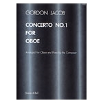 Concerto for Oboe & Strings, No. 1 (Oboe pt & Piano Score)