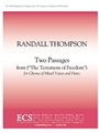 Testament Of Freedom  Two Passages