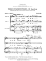 Three Sacred Pieces: 3. Canticle