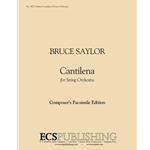 Cantilena for String Orchestra (Additional Full Score)