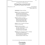 All People That on Earth Do Dwell (Choral Score)