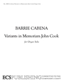 Variants I Memoriam John Cook