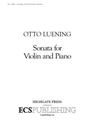 Sonata for Violin and Piano (Score & part)