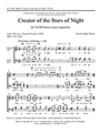 Creator of the Stars of Night