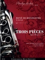 3 PIECES Opus 40 CLARINETTE EN LA