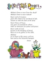 Prayer Card: Table Prayer for Easter
