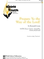 Prepare Ye the Way of the Lord